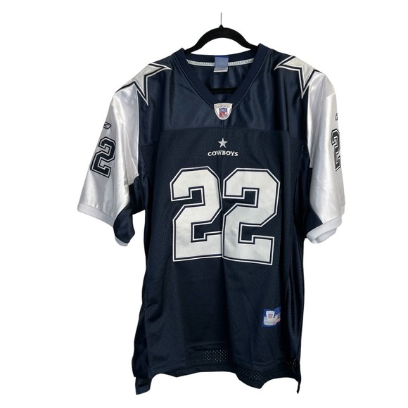 Reebok Men's NFL Dallas Cowboys Emmitt Smith 22 Jersey Navy/White -Size 60